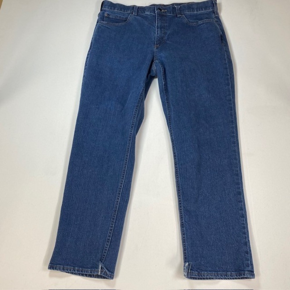 40 Grit by Duluth Trading Mens Standard Fit Straight Leg Indigo Jeans 36x30